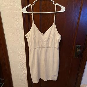 Suede dress